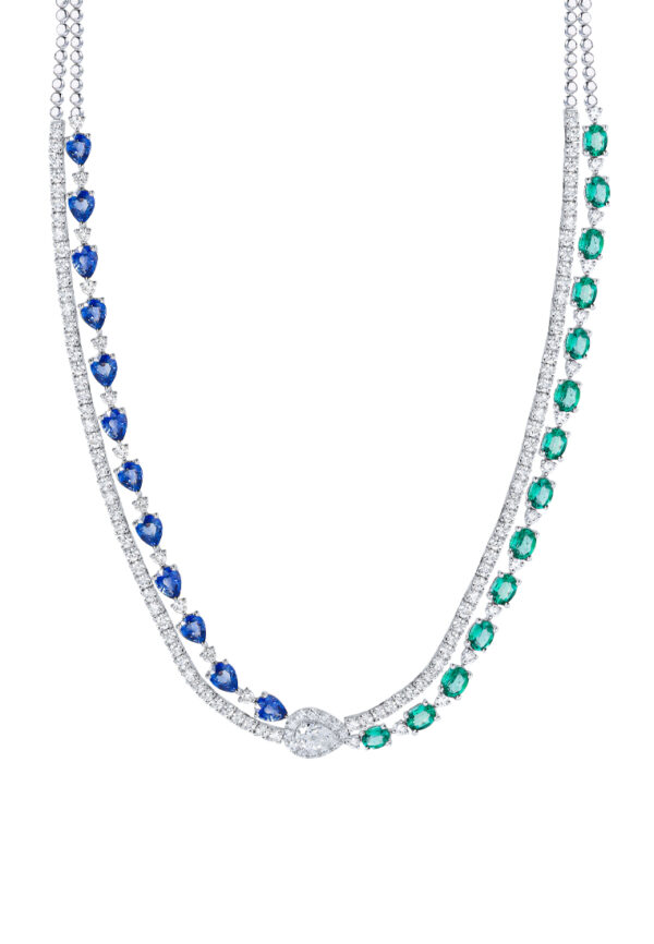 Untitled-1_0000s_0001_Layer 1 copy 11 TOMEI Emerald & Sapphire Collection Necklace, White Gold 750