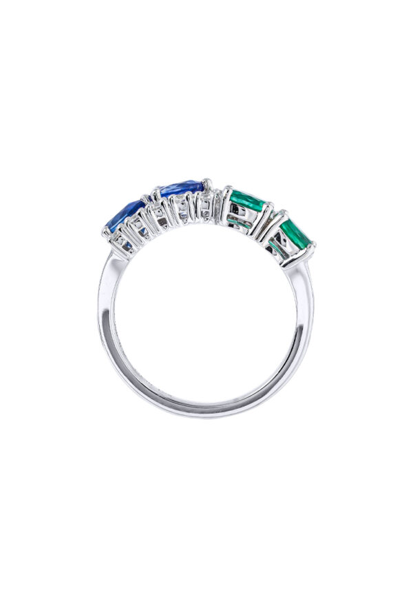 Untitled-1_0002s_0001_Layer 2 copy TOMEI Emerald & Sapphire Collection Ring, White Gold 750