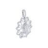 TOMEI Diamond Pendant, White Gold 750