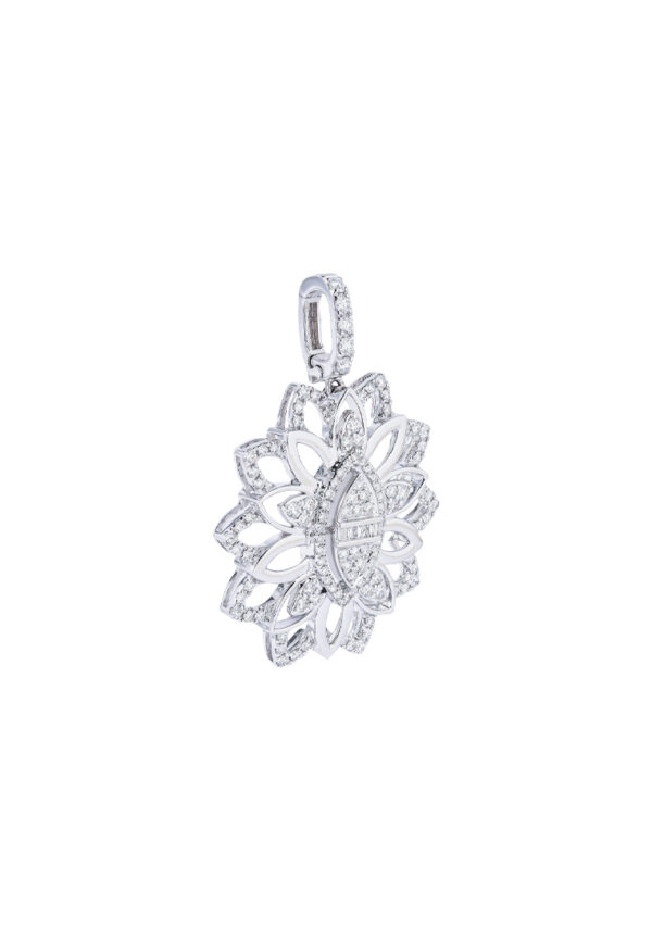 TOMEI Diamond Pendant, White Gold 750