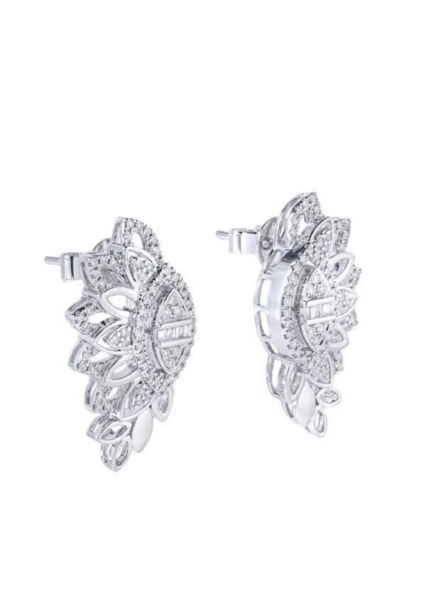 TOMEI Diamond Earrings, White Gold 750