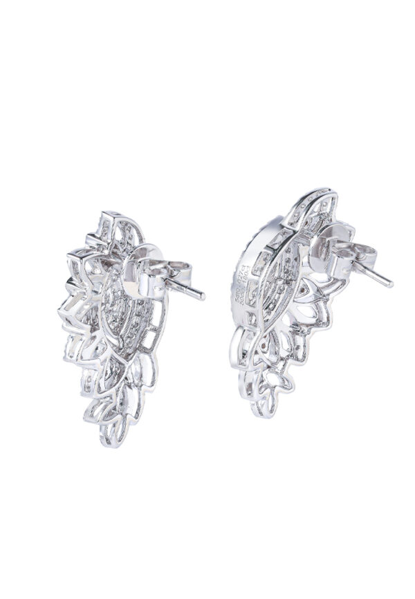 TOMEI Diamond Earrings, White Gold 750