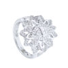 TOMEI Diamond Ring, White Gold 750