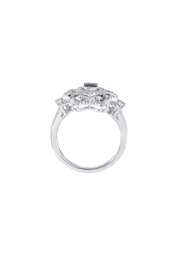 TOMEI Diamond Ring, White Gold 750