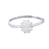 TOMEI Diamond Bangle, White Gold 750