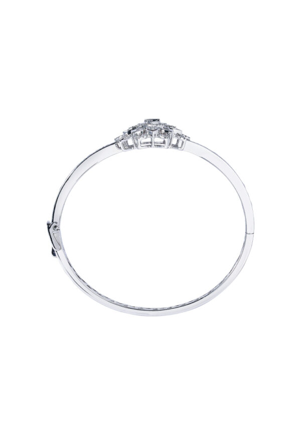 TOMEI Diamond Bangle, White Gold 750