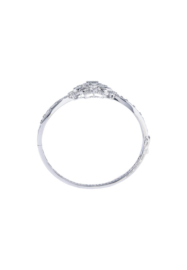 TOMEI Diamond Bangle, White Gold 750