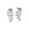 TOMEI Emerald & Sapphire Collection Earrings, White Gold 750