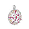 TOMEI LL Royal Ruby Pendant, White Gold 750