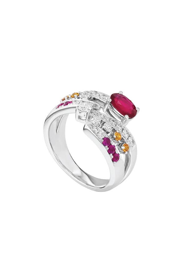 WBG-1100x762px TOMEI LL Royal Ruby Ring, White Gold 750