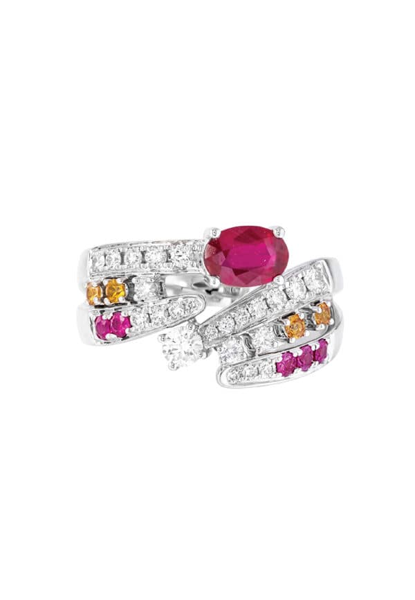 WBG-1100x762px TOMEI LL Royal Ruby Ring, White Gold 750