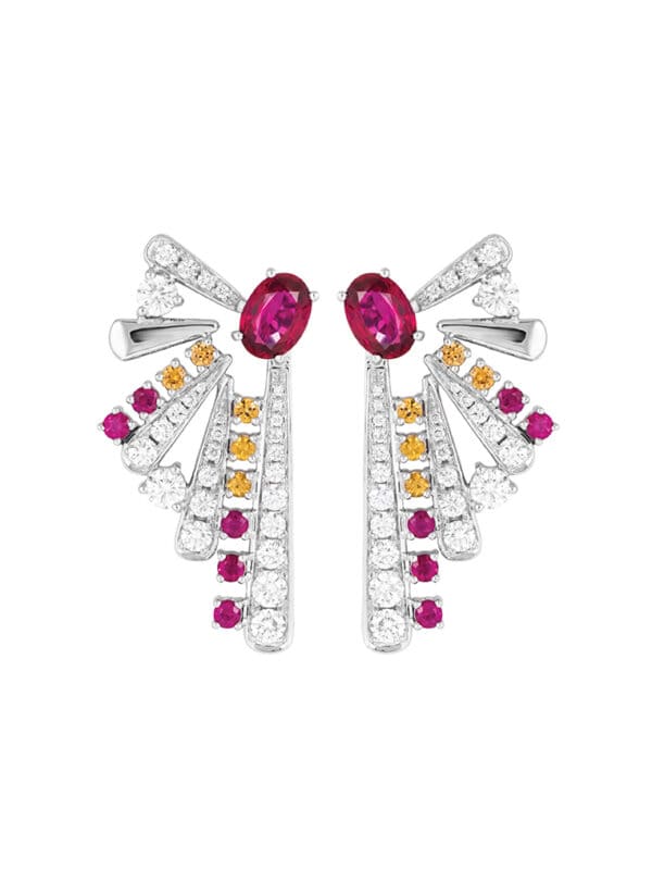 WBG-1100x762px TOMEI LL Royal Ruby Earrings, White Gold 750