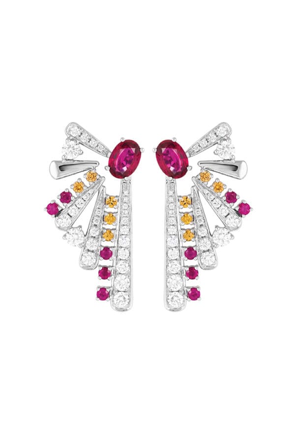 WBG-1100x762px TOMEI LL Royal Ruby Earrings, White Gold 750