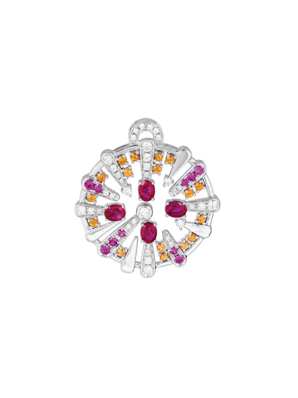 WBG-1100x762px TOMEI LL Royal Ruby Pendant, White Gold 750