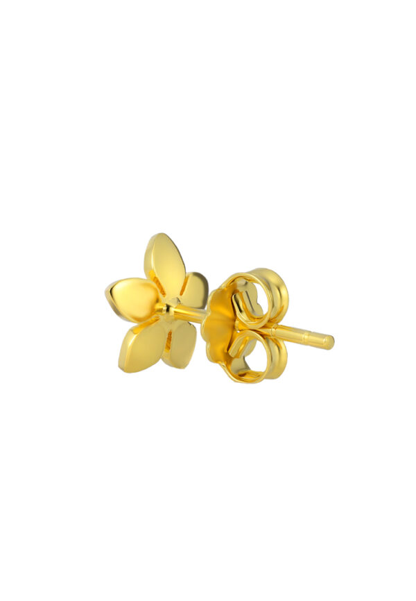TOMEI Flower Earrings, Yellow Gold 916