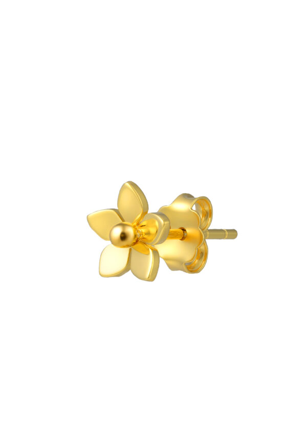 TOMEI Flower Earrings, Yellow Gold 916