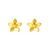 TOMEI Flower Earrings, Yellow Gold 916