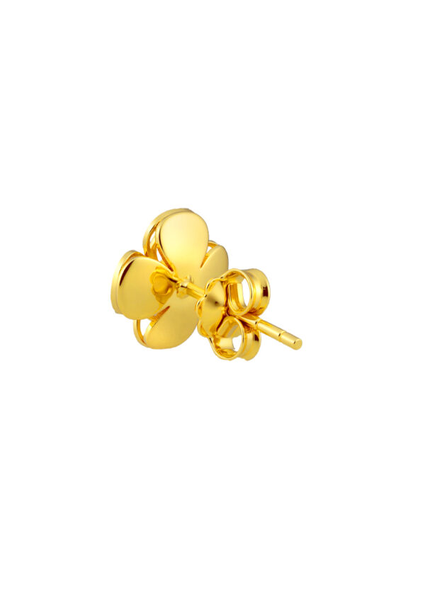 TOMEI Flower Earrings, Yellow Gold 916
