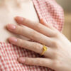 TOMEI Flower Ring, Yellow Gold 916