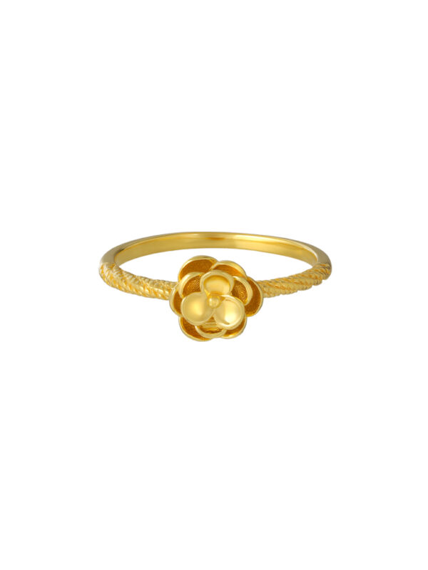 TOMEI Flower Ring, Yellow Gold 916