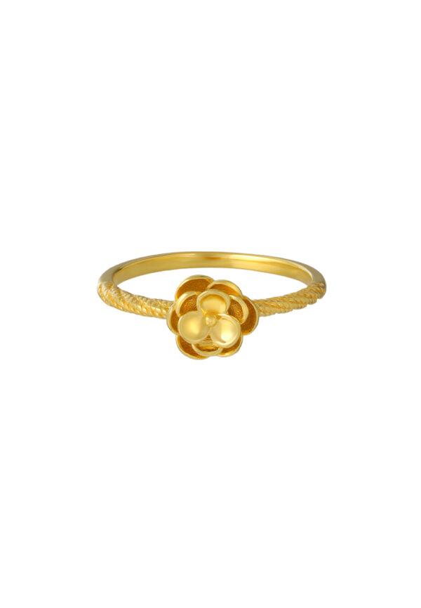 TOMEI Flower Ring, Yellow Gold 916