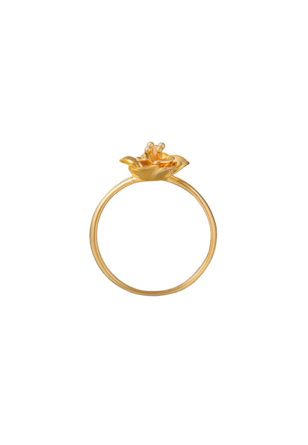 TOMEI Flower Ring, Yellow Gold 916
