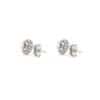 TOMEI Ball Earrings, White Gold 585/14K