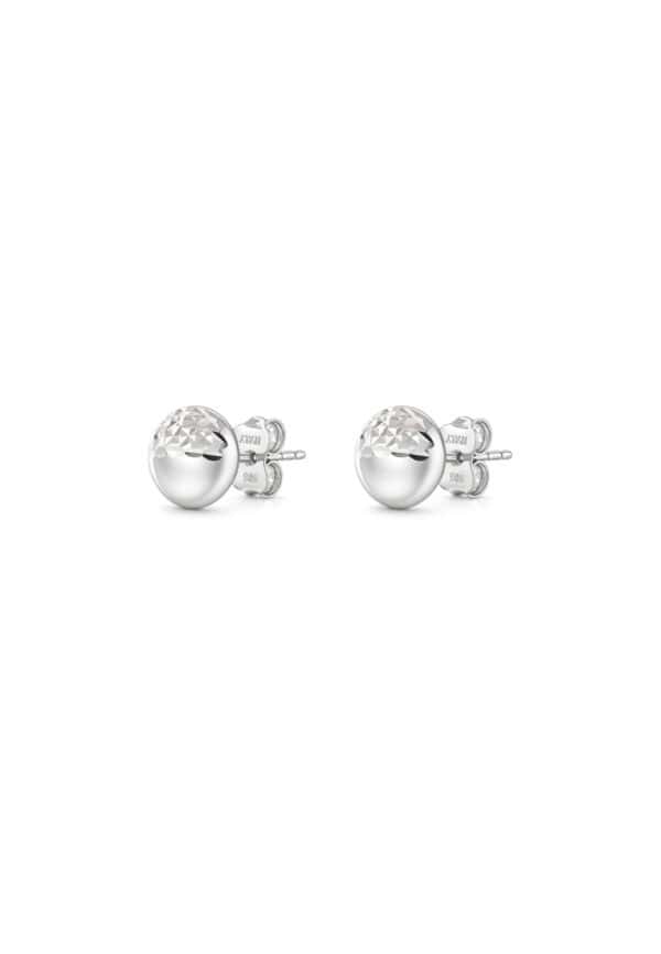 TOMEI Ball Earrings, White Gold 585/14K