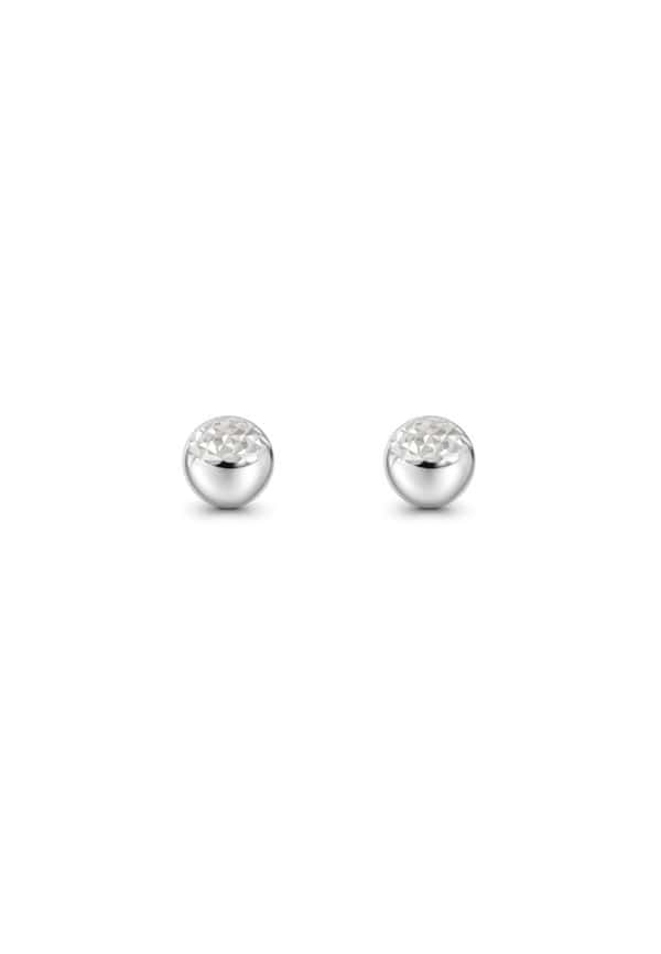 TOMEI Ball Earrings, White Gold 585/14K